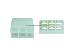 CONECTOR FASTON 6 VIAS MACHO