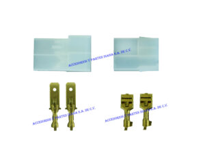 CONECTOR FASTON 2 VIAS COMPLETO