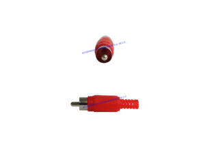 CONECTOR RCA MACHO ROJO