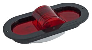 PLAFON 6" ROJO OVALADO SELLADO C/RELIEVE