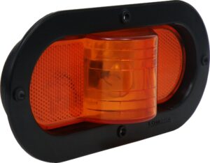 PLAFON 6" AMBAR OVALADO SELLADO C/RELIEV