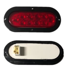PLAFON ROJO OVAL 6" BI-ESTROBO 10 LED
