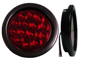 PLAFON ROJO 4" 14 LED HULE GIRA S/CONEC