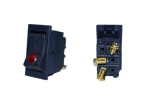 SWITCH TECLA C/PILOTO ROJO 1PASO 3 TOR.